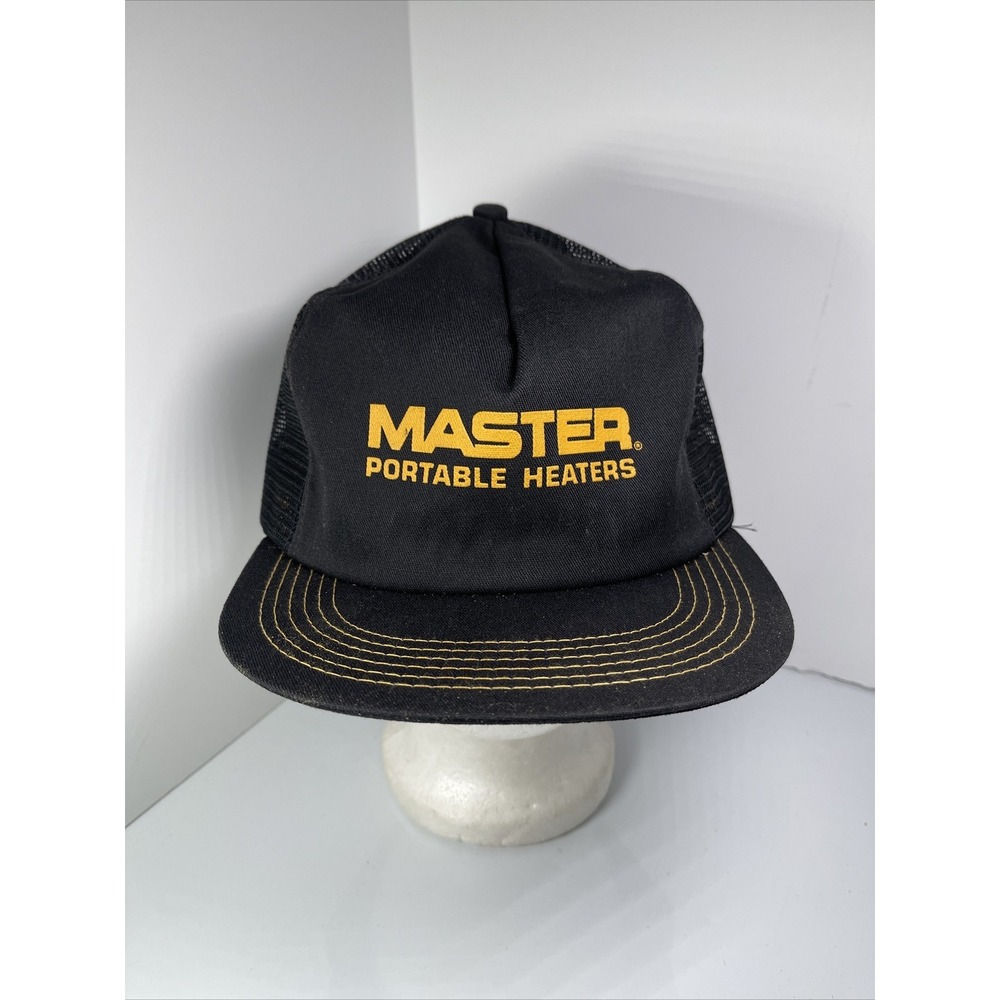 Vintage Master Portable Heaters Snapback Trucker Hat K-Products Made in USA Mesh